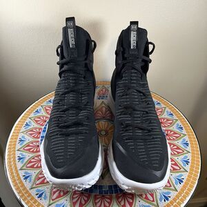 Under Armour UA Ace Highlight Mens Sz 12.5 Court Sneakers 3027083-001 Black